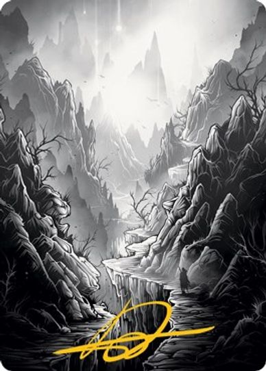 Mountain Art Card (Gold-Stamped Signature) (79) [Art Series: Innistrad: Midnight Hunt]
