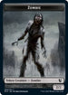 Zombie ( MIC) // Zombie ( MID) Double-sided Token [Commander: Innistrad: Midnight Hunt]