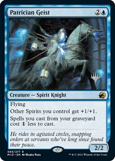 Patrician Geist (69) [Promo Pack: Innistrad: Midnight Hunt]