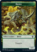 RhinoWolf Double-sided Token [Commander: Innistrad: Midnight Hunt]