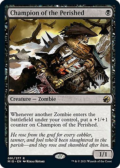 Champion of the Perished (91) [Promo Pack: Innistrad: Midnight Hunt]