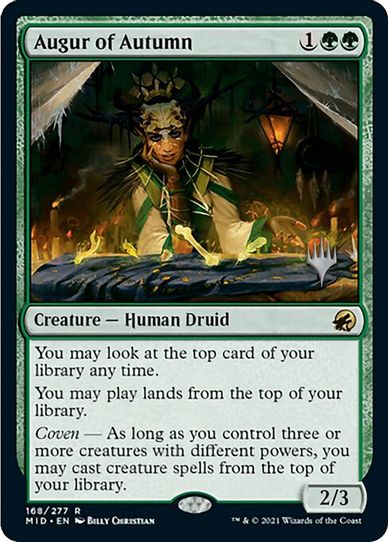 Augur of Autumn (168) [Promo Pack: Innistrad: Midnight Hunt]