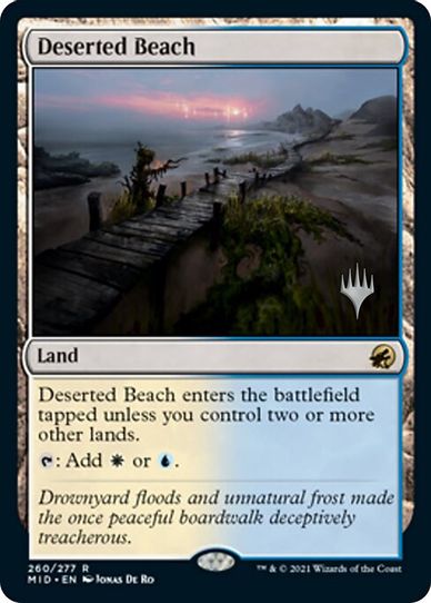 Deserted Beach (260) [Promo Pack: Innistrad: Midnight Hunt]