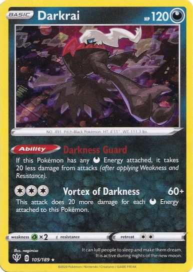 Darkrai (Cosmos Holo) (105/189) [Miscellaneous Cards & Products]