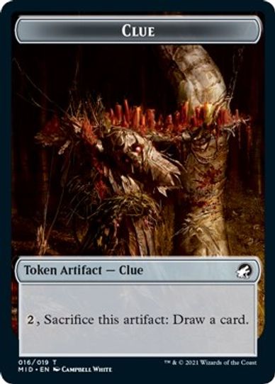 Clue // Vampire Double-sided Token [Innistrad: Midnight Hunt]