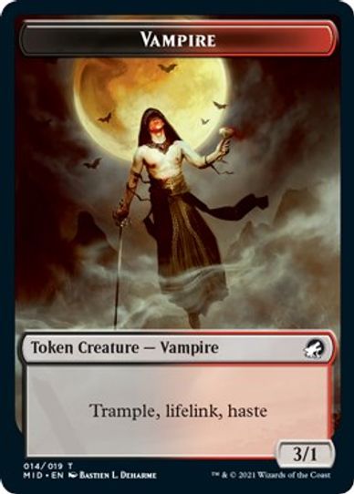 Clue // Vampire Double-sided Token [Innistrad: Midnight Hunt]