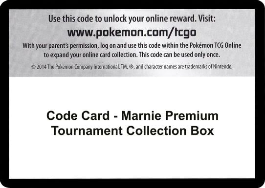 Code Card - Marnie Premium Tournament Collection Box [Miscellaneous Cards & Products]