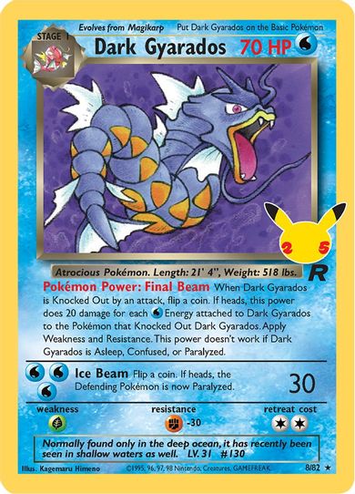 Dark Gyarados (8/82) [Celebrations: Classic Collection]