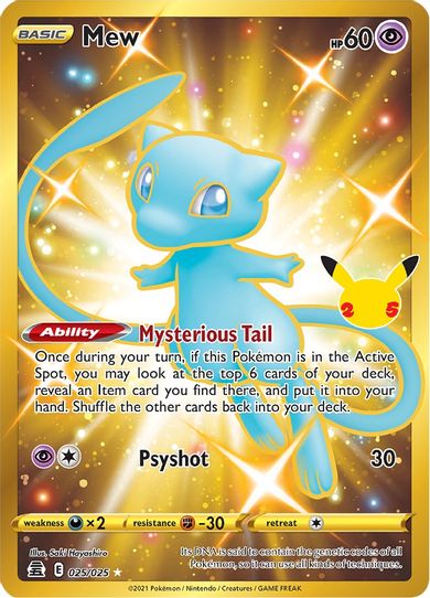 Mew (Secret) (025/025/25) [Celebrations] – Pokemon Plug