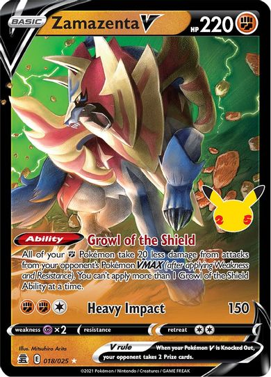 Zamazenta V (018/025/25) [Celebrations]