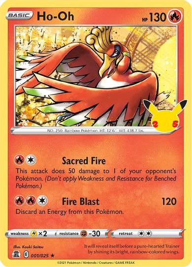 Ho-Oh (001/025/25) [Celebrations]