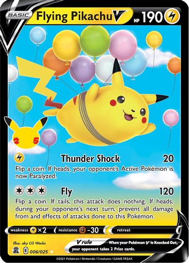 Flying Pikachu V (006/025/25) [Celebrations]