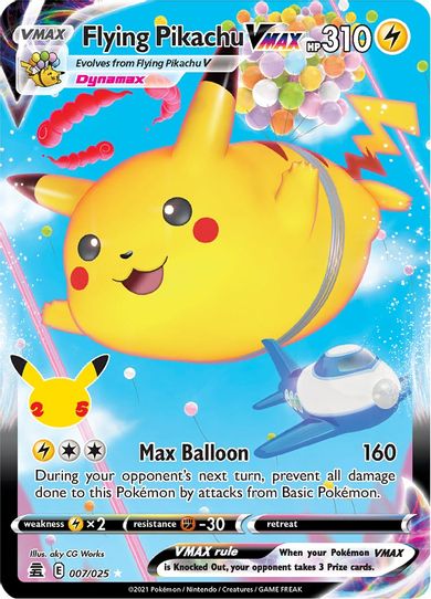 Flying Pikachu VMAX (007/025/25) [Celebrations]