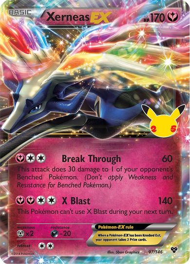 Xerneas EX (97/146) [Celebrations: Classic Collection]