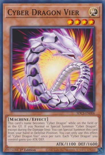 Cyber Dragon Vier (SDCS-EN006) [Structure Deck: Cyber Strike]