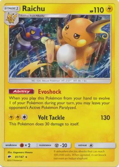 Raichu (Cosmos Holo) (41) [Blister Exclusives]