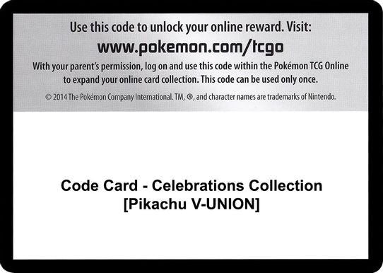 Code Card - Celebrations Collection [Pikachu V-UNION] [Celebrations]