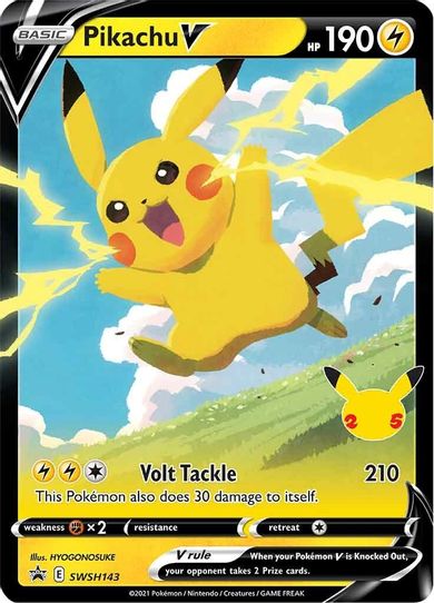 Pikachu V SWSH143 (SWSH143) [SWSH: Sword & Shield Promo Cards]