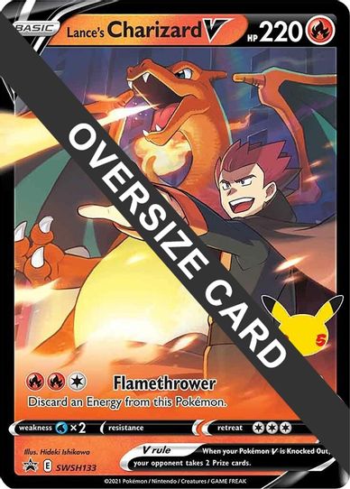 Lance's Charizard V SWSH133 (SWSH133) [First Partner Pack Jumbo Cards]