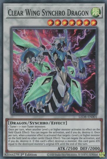 Clear Wing Synchro Dragon (LED8-EN001) [Legendary Duelists: Synchro Storm]