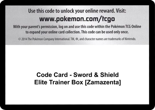 Zamazenta V Pokemon TCG Live Code
