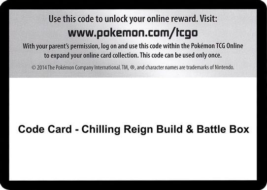 Code Card - Chilling Reign Build & Battle Box [SWSH06: Chilling Reign]