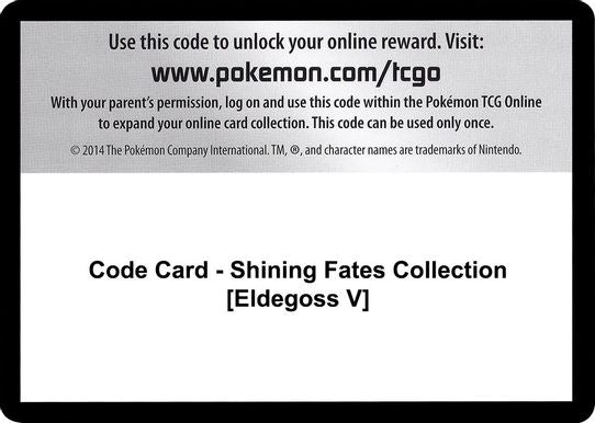 Code Card - Shining Fates Collection [Eldegoss V] [Shining Fates]