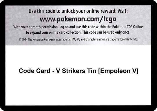 Code Card - V Strikers Tin [Empoleon V] [Sword & Shield: Battle Styles]