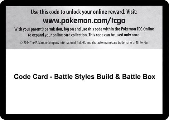 Code Card - Battle Styles Build & Battle Box [Sword & Shield: Battle Styles]