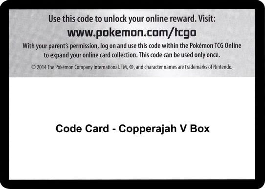 Code Card - Copperajah V Box [Sword & Shield: Rebel Clash]