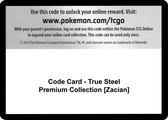 Code Card - True Steel Premium Collection [Zacian] [Sword & Shield: Darkness Ablaze]