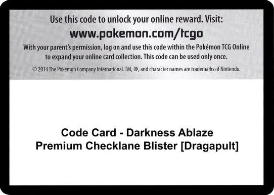 Code Card - Darkness Ablaze Premium Checklane Blister [Grimmsnarl] [Sword & Shield: Darkness Ablaze]