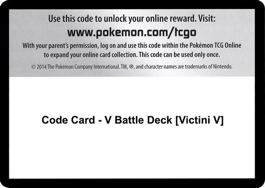 Code Card - V Battle Deck [Victini V] [Miscellaneous Cards & Products]