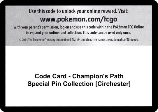 Code Card Champion's Path Special Pin Collection [Circhester] [Champion's Path]