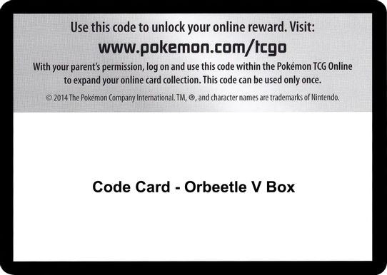 Code Card - Orbeetle V Box [Sword & Shield: Vivid Voltage]