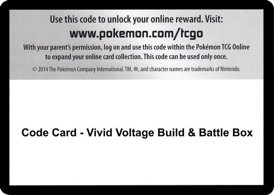 Code Card - Vivid Voltage Build & Battle Box [Sword & Shield: Vivid Voltage]