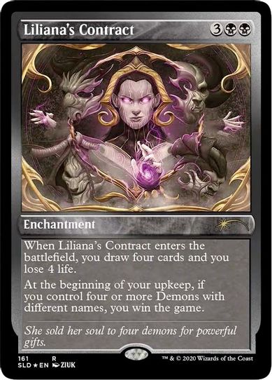 Liliana's Contract (Foil Etched) (161) [Secret Lair Drop Series]