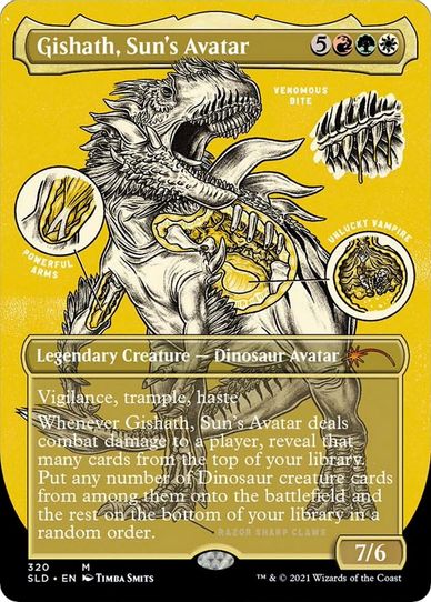 Gishath, Sun's Avatar (Foil Etched) (320) [Secret Lair Drop Series]
