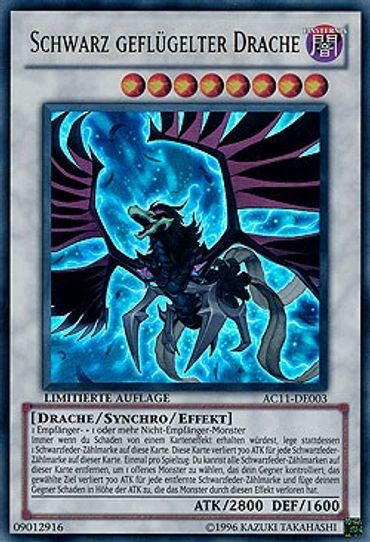 Black-Winged Dragon (German) - "Schwarz geflugelter Drache" (AC11-DE003) [Advent Calendar 2011 (Adventskalender)]
