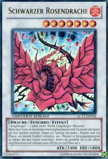 Black Rose Dragon (German) - "Schwarzer Rosendrache" (AC11-DE018) [Advent Calendar 2011 (Adventskalender)]