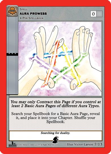 Aura Prowess (Garson Invader) (7/13) [Nightfall: First Edition Release Event Deck]