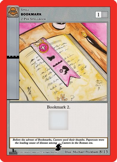 Bookmark (Garson Invader) (8/13) [Nightfall: First Edition Release Event Deck]