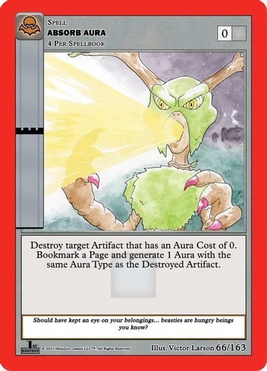 Absorb Aura (66/163) [Nightfall: First Edition]