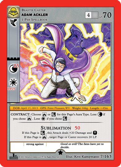 Adam Ackler (7/163) [Nightfall: First Edition]