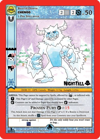 Chenoo (1/13) [Nightfall: First Edition Release Event Deck]