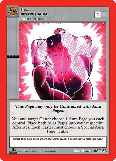 Destroy Aura (68/163) [Nightfall: First Edition]
