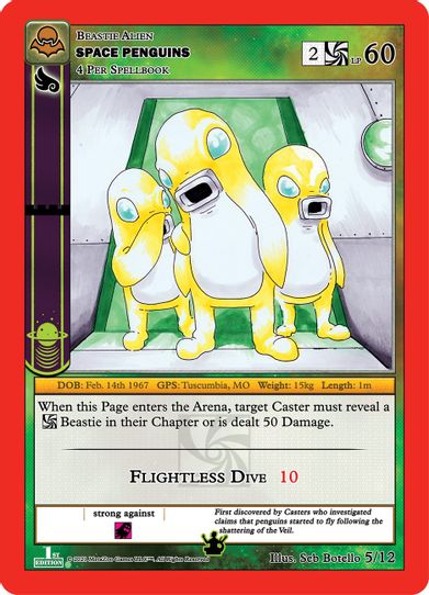 Space Penguins (5/12) [Nightfall: First Edition Tribal Theme Decks] –  Pokemon Plug