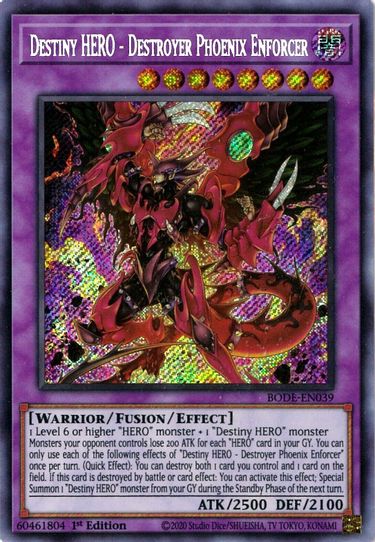Destiny HERO - Destroyer Phoenix Enforcer (BODE-EN039) [Burst of Destiny]