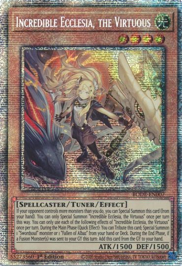 Incredible Ecclesia, the Virtuous (Starlight Rare) (BODE-EN007) [Burst of Destiny]