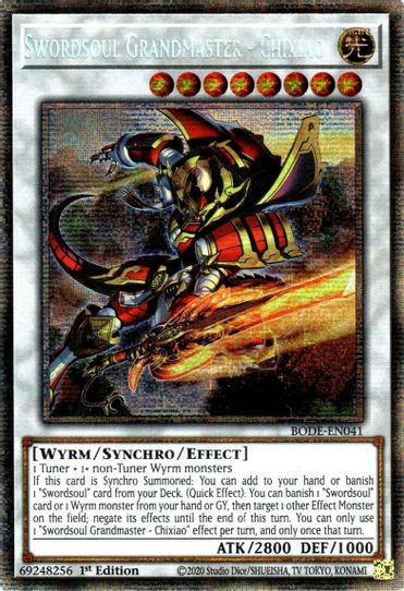 Swordsoul Grandmaster - Chixiao (Starlight Rare) (BODE-EN041) [Burst of Destiny]